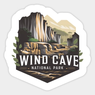 Wind Cave National Park, South Dakota's treasure Sticker